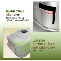 Chậu rửa bát Konox Tari 7851SM, Bảo hành chính hãng 10 năm 5