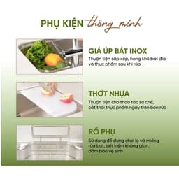 Chậu rửa bát Konox Tari 7851SM, Bảo hành chính hãng 10 năm 3