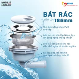 CHẬU RỬA BÁT NOBINOX ARVO B275 | Kích thước 75x48cm 8