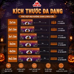 Phông Nền Halloween Chụp Ảnh Decor Check-in In Bạt Chống Nước Backdrop Halloween Khổ Lớn 3