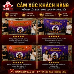 Phông Nền Halloween Chụp Ảnh Decor Check-in In Bạt Chống Nước Backdrop Halloween Khổ Lớn 8