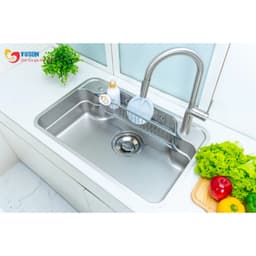 CHẬU RỬA BÁT 1 HỐ NOBINOX ARVO B180 | Kích thước 80x50cm 4