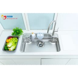 CHẬU RỬA BÁT 1 HỐ NOBINOX ARVO B180 | Kích thước 80x50cm 3
