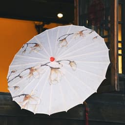 Ô dù cổ trang hình HOA NGỌC LAN cosplay chụp ảnh in họa tiết đẹp phong cách trung hoa trang trí nhiều mẫu 7