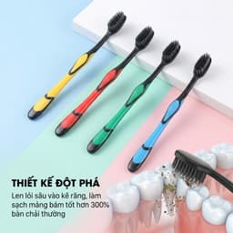 COMBO Bàn Chải Đánh Răng Lông Tơ Mềm Mại JYoohome Bàn Chải Đánh Răng Du Lịch Dã Ngoại Đa Năng 4