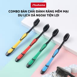 COMBO Bàn Chải Đánh Răng Lông Tơ Mềm Mại JYoohome Bàn Chải Đánh Răng Du Lịch Dã Ngoại Đa Năng 1