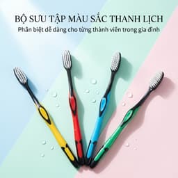 COMBO Bàn Chải Đánh Răng Lông Tơ Mềm Mại JYoohome Bàn Chải Đánh Răng Du Lịch Dã Ngoại Đa Năng 8