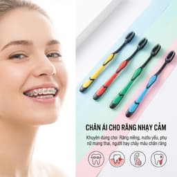 COMBO Bàn Chải Đánh Răng Lông Tơ Mềm Mại JYoohome Bàn Chải Đánh Răng Du Lịch Dã Ngoại Đa Năng 6