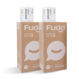 [2 THÙNG] Khăn giấy Fudo 3 lớp bỏ túi 100% sợi tre tự nhiên không tẩy trắng - 96 gói 2