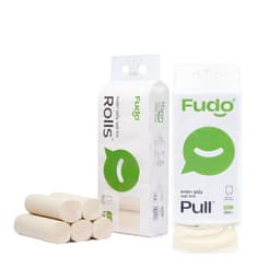 [COMBO 4 TÚI] Khăn giấy Fudo 3 lớp 100% sợi tre tự nhiên không tẩy trắng (2 Không Lõi, 2 Treo Tường) 2