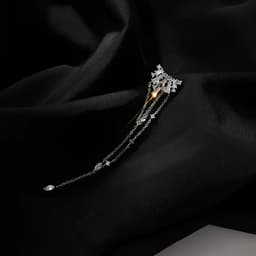 (1 chiếc) Khuyên tai hạt đá rơi suối tiên phụ kiện trang sức nữ sang chảnh 6