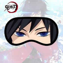 Bịt mắt KIMETSU NO YAIBA Tanjiro Giyuu Muichiro  miếng che mắt ngủ in hình anime chibi mặt nạ ngủ 2