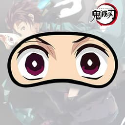 Bịt mắt KIMETSU NO YAIBA Tanjiro Giyuu Muichiro  miếng che mắt ngủ in hình anime chibi mặt nạ ngủ 4