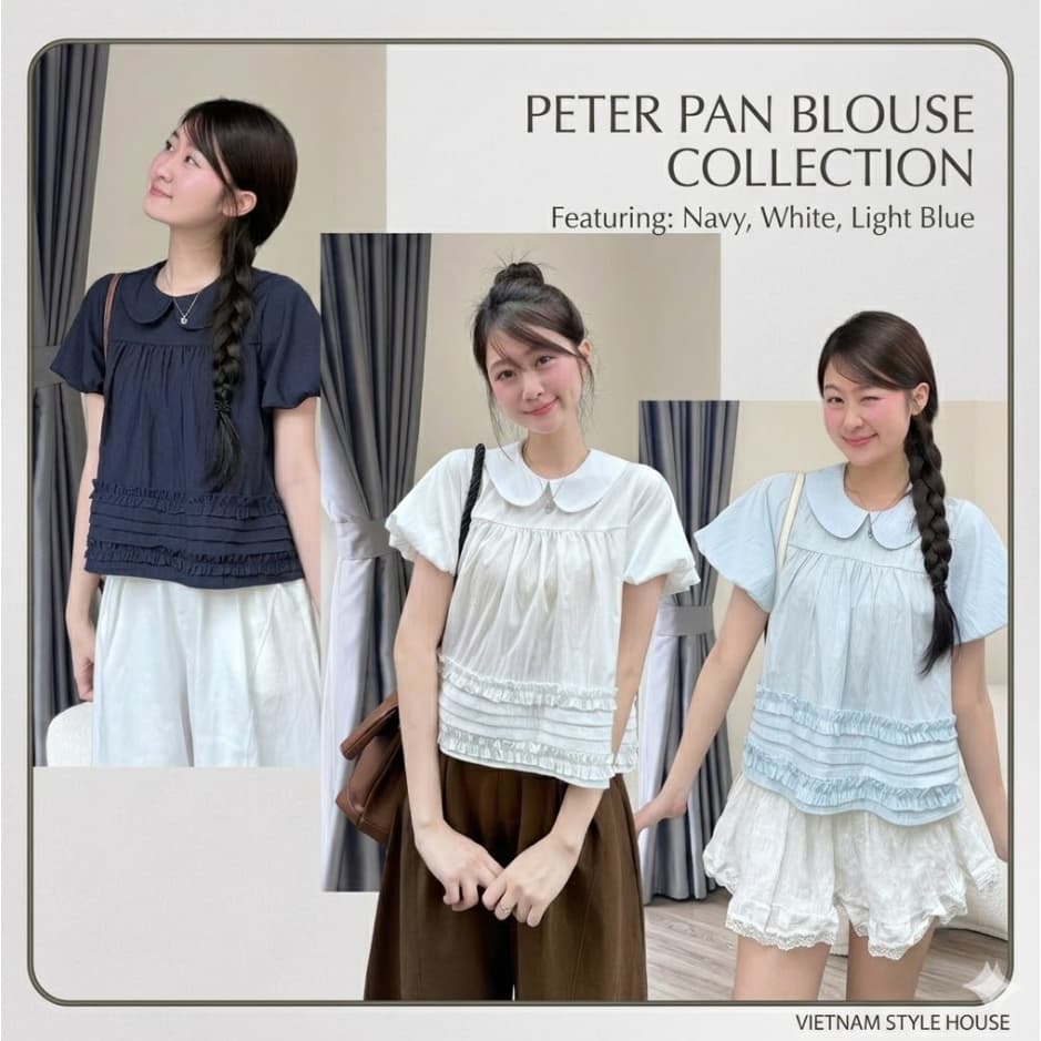 Áo Cổ Sen Tay Bồng Bèo Dưới Xếp Ly A860 Su Chang Thời Trang Nữ