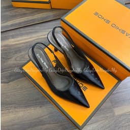 [ Giày Dép Huyền My ] Cao gót 7p mũi nhọn da bóng nhẹ mềm êm chân chắc chắn hàng cao cấp full hộp - AH68 9