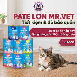 Pate lon cho mèo MR.VET 400G đủ 8 vị hỗ trợ Tiêu Hóa, Sáng Mắt, Mượt Lông - MÉO CHÒ UNI 1