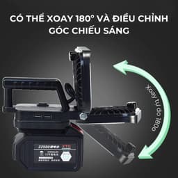 Đèn led 35/55 mắt siêu sáng sử dụng chân pin phổ thông MAKITA có 2 chế độ sáng, có 2 cổng sạc USB 6