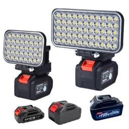 Đèn led 35/55 mắt siêu sáng sử dụng chân pin phổ thông MAKITA có 2 chế độ sáng, có 2 cổng sạc USB 9