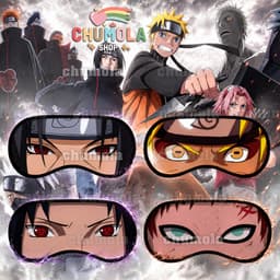 Bịt mắt Naruto Sasuke Gaara miếng che mắt ngủ phụ kiện cosplay 1