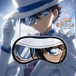 Bịt mắt Conan Kaito Kid Thám tử lừng danh miếng che mắt ngủ phụ kiện cosplay 2
