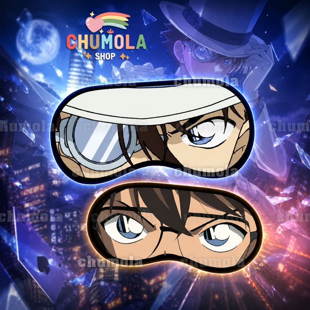 Bịt mắt Conan Kaito Kid Thám tử lừng danh miếng che mắt ngủ phụ kiện cosplay