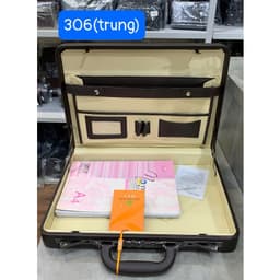 CẶP CATAP DA KHÓA SỐ CAO CẤP,ĐỂ LAPTOP-TÀI LIỆU,SANG TRỌNG ,LỊCH LÃM 6