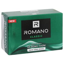 Xà Bông Cục Romano 90g [TĂNG 33%] Hương Nước Hoa Nam Tính, Làm Sạch Da, Dưỡng Ẩm Nam Chính Hãng 4