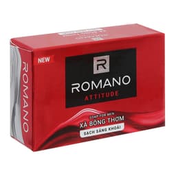 Xà Bông Cục Romano 90g [TĂNG 33%] Hương Nước Hoa Nam Tính, Làm Sạch Da, Dưỡng Ẩm Nam Chính Hãng 2