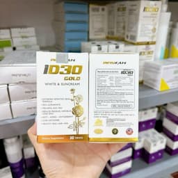 Viên uống ID30 Gold White & Suncream - Sáng Da, Chống Nắng, Giảm Nám Chống Lão Hóa, Hộp 30 Viên 3