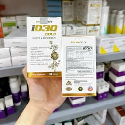 Viên uống ID30 Gold White & Suncream - Sáng Da, Chống Nắng, Giảm Nám Chống Lão Hóa, Hộp 30 Viên 2