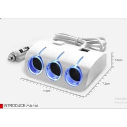 Bộ Chia Tẩu Sạc Ô Tô 3 Cổng Tẩu Chia Sạc 2 Cổng USB Sạc Điện Thoại Ô Tô Olesson Nguồn 12V/24V 4