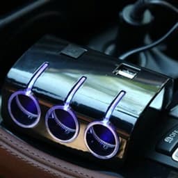 Bộ Chia Tẩu Sạc Ô Tô 3 Cổng Tẩu Chia Sạc 2 Cổng USB Sạc Điện Thoại Ô Tô Olesson Nguồn 12V/24V 2