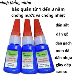 Combo 3 lọ keo siêu dính OILY GLUE dán gỗ nhựa dép sứ sắt gốm sứ 6