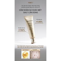 Kem Chống Nắng Whoo Vàng UV Ultimate Anti-Wrinkle Sunscreen 50ml Cấp Ẩm Tăng Đàn Hồi Da [set 3pcs] 4