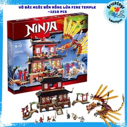 [ Pre Oder] Đồ chơi mô hình xếp hình nhân vật Ss1 Võ Đài ngôi đền rồng lửa Kai Fire Temple - 1210pcs 1