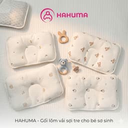 Gối Lõm bambo Cho Bé Sơ Vải Sợi Tre - Gối Chống Bẹp Đầu Cho Bé Ngủ Ngon 8