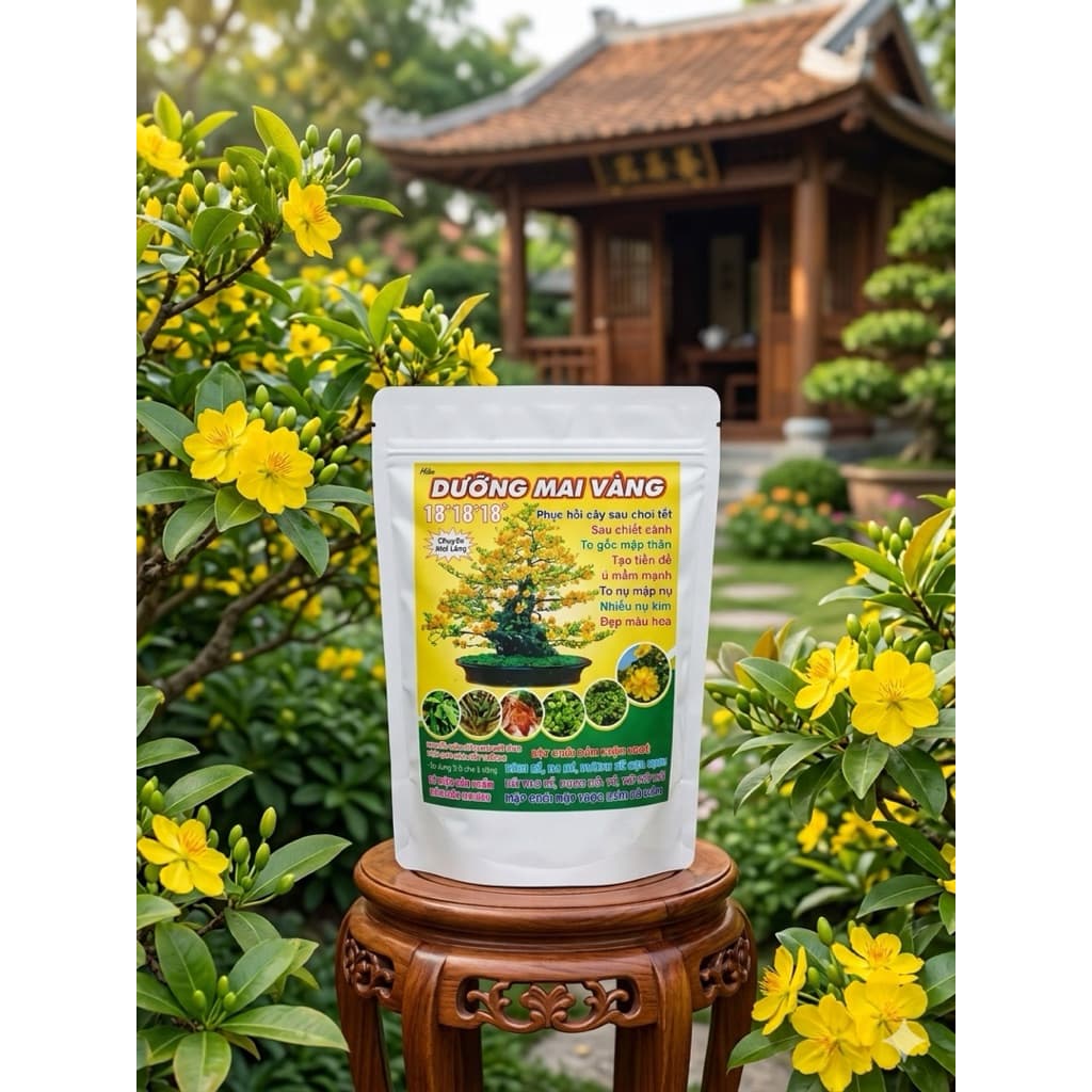 DƯỠNG MAI VÀNG TÚI 2KG-PHỤC HỒI CÂY SAU TẾT, SAU CHIẾT CÀNH, TO GỐC MẬP NỤ, RA RỄ MẠNH, BUNG CHỒI, ĐÂM TƯỢC, ĐẸP MÀU HOA