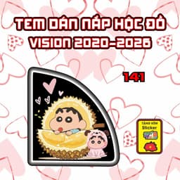 Tem Dán Hộc Đồ Visionnn 2020-2026 Dán Trang Trí Mẫu Gấu Hồng Dễ Thương Decal Nhãn Dán 2