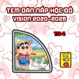 Tem Dán Hộc Đồ Visionnn 2020-2026 Dán Trang Trí Mẫu Gấu Hồng Dễ Thương Decal Nhãn Dán 4