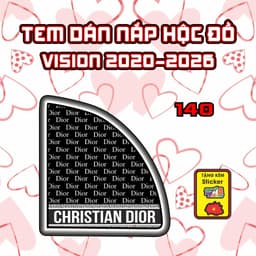 Tem Dán Hộc Đồ Visionnn 2020-2026 Dán Trang Trí Mẫu Gấu Hồng Dễ Thương Decal Nhãn Dán 8