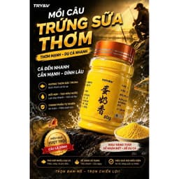 [ CHÍNH HÃNG TRY&VY ] Trứng Sữa Thơm thành phần tự nhiên, hương thơm đặc trưng, cá quấn, giữ ổ tốt 2