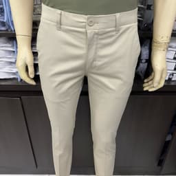 Quần kaki nam Owen màu xám nhạt regular fit vải renu co giãn chống nhăn bền màu QKR263511 3