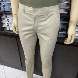 Quần kaki nam Owen màu xám nhạt regular fit vải renu co giãn chống nhăn bền màu QKR263511 4
