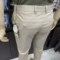 Quần kaki nam Owen màu xám nhạt regular fit vải renu co giãn chống nhăn bền màu QKR263511 7