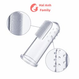 Rơ lưỡi cho bé, bàn chải đánh răng xỏ ngón silicon + kèm hộp đựng cao cấp 2