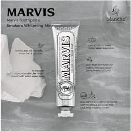 Kem Đánh Răng Marvis Smokers Whitening Mint 85ml 2
