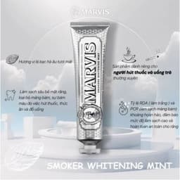 Kem Đánh Răng Marvis Smokers Whitening Mint 85ml 4