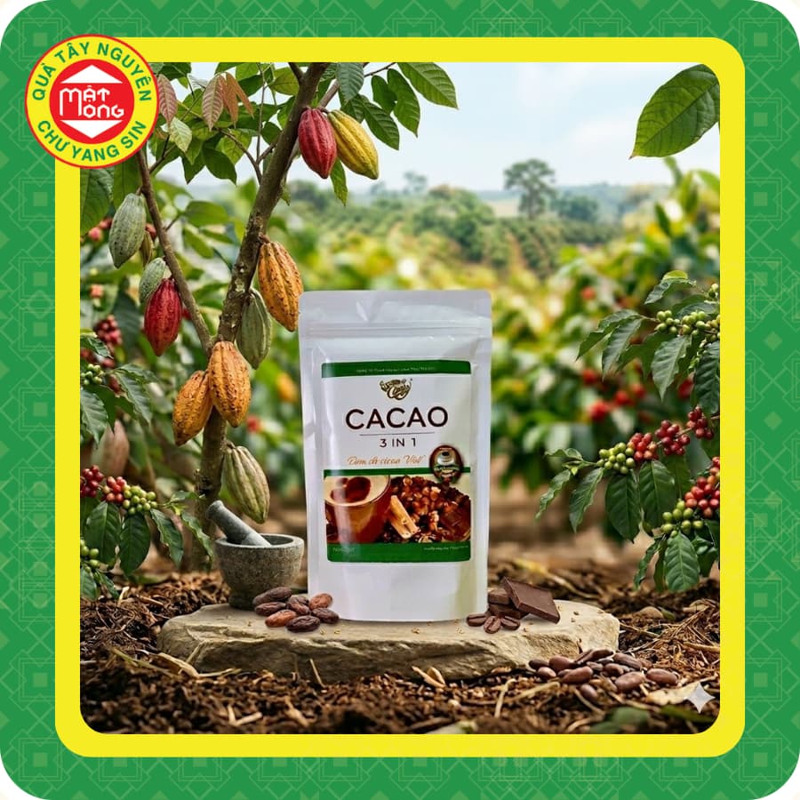 Bột Cacao Nam Trường Sơn 500g 3in1 - Quà Tây Nguyên