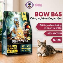 Hạt cho mèo Bite of Wild B45 gói 1KG, đạm cao 45%, hạt nhân thịt, công thức cá & gà- MÉO CHÒ UNI 1