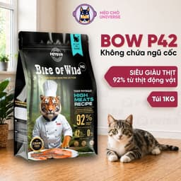 Thức ăn cho Mèo Cao Cấp Bite of Wild P42 Gói 1KG 42% Đạm, Không Chứa Ngũ Cốc, Tiêu Hoá - MÉO CHÒ UNI 1
